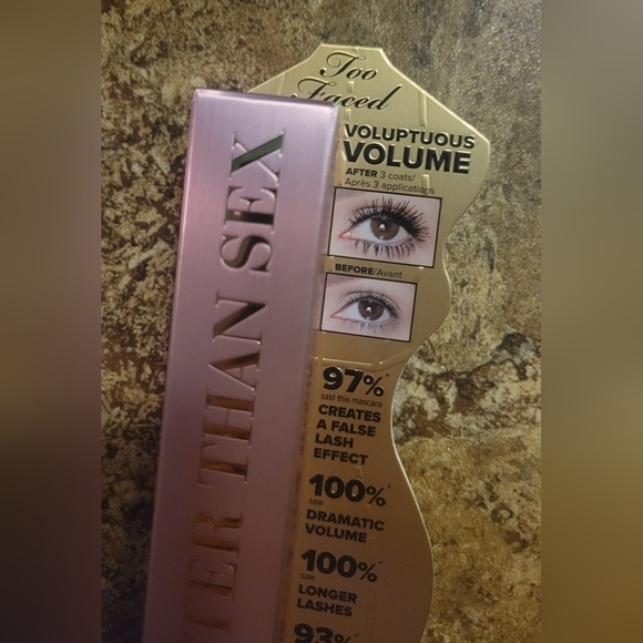 Too Faced Better Than Sex Volumizing Mascara - NWT - Picture 2 of 5